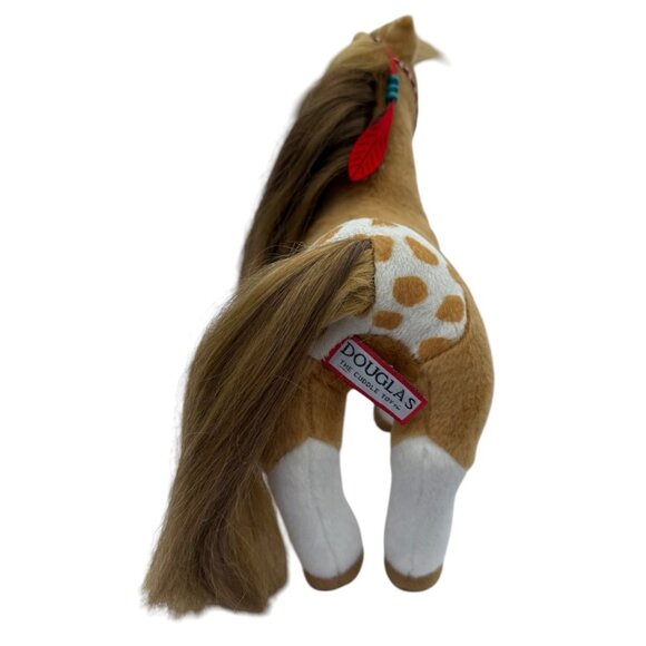 Cloud Dancer Indian Paint Horse Plush Stuffed Animal standing by Douglas feather - Picture 4 of 16
